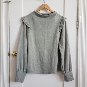 RW&Co Light Sage Gray Sweater Size M
